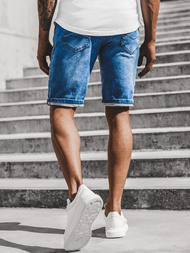 Pánské džínové kraťasy Modré OZONEE RF/HY348