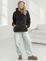 Dámská Mikina Černá OZONEE JS/HH192/3