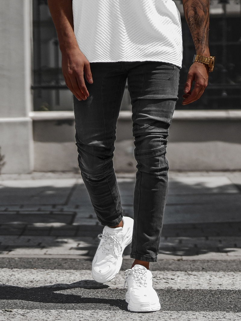 Pánské Džíny Černé OZONEE NB/MP0025N