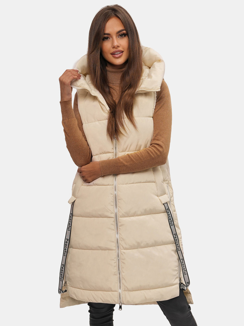 Dámská vesta Ecru OZONEE O/DK113/10