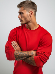 Pánská Mikina Červená OZONEE JS/2001-10Z