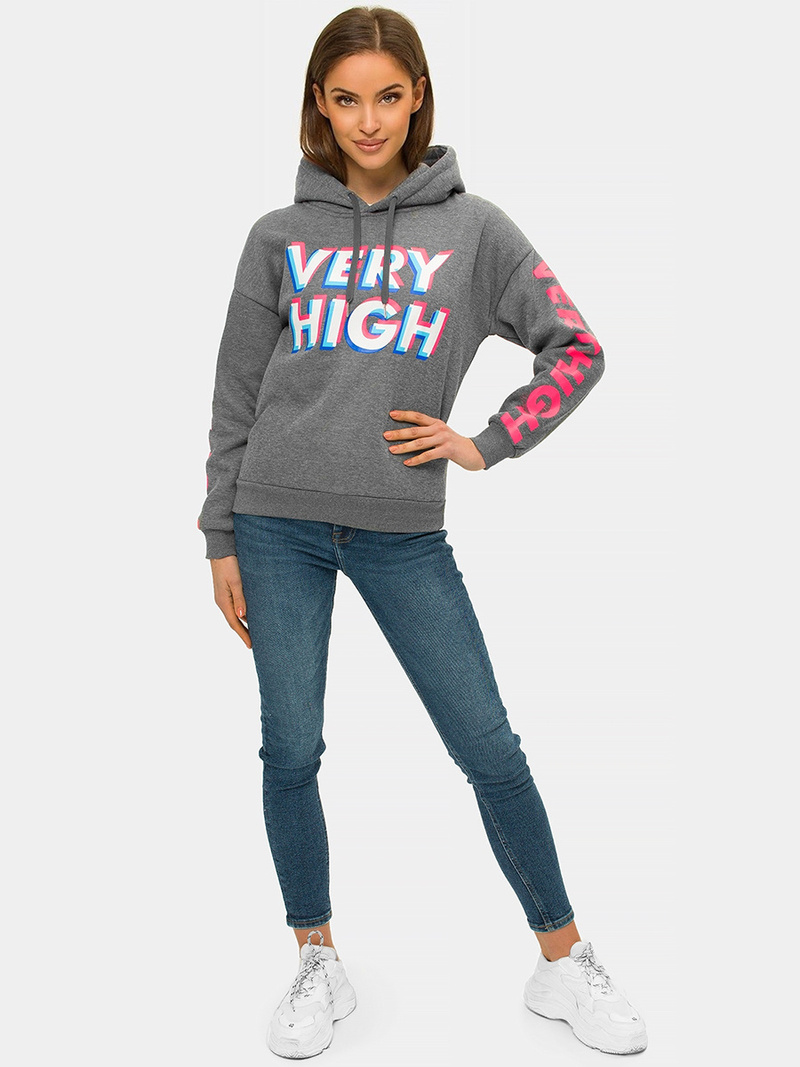 Dámská Mikina Grafitová OZONEE JS/B26012