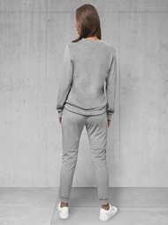 Dámská Velurová Tepláková Souprava Šedý OZONEE O/8C1173/2Z