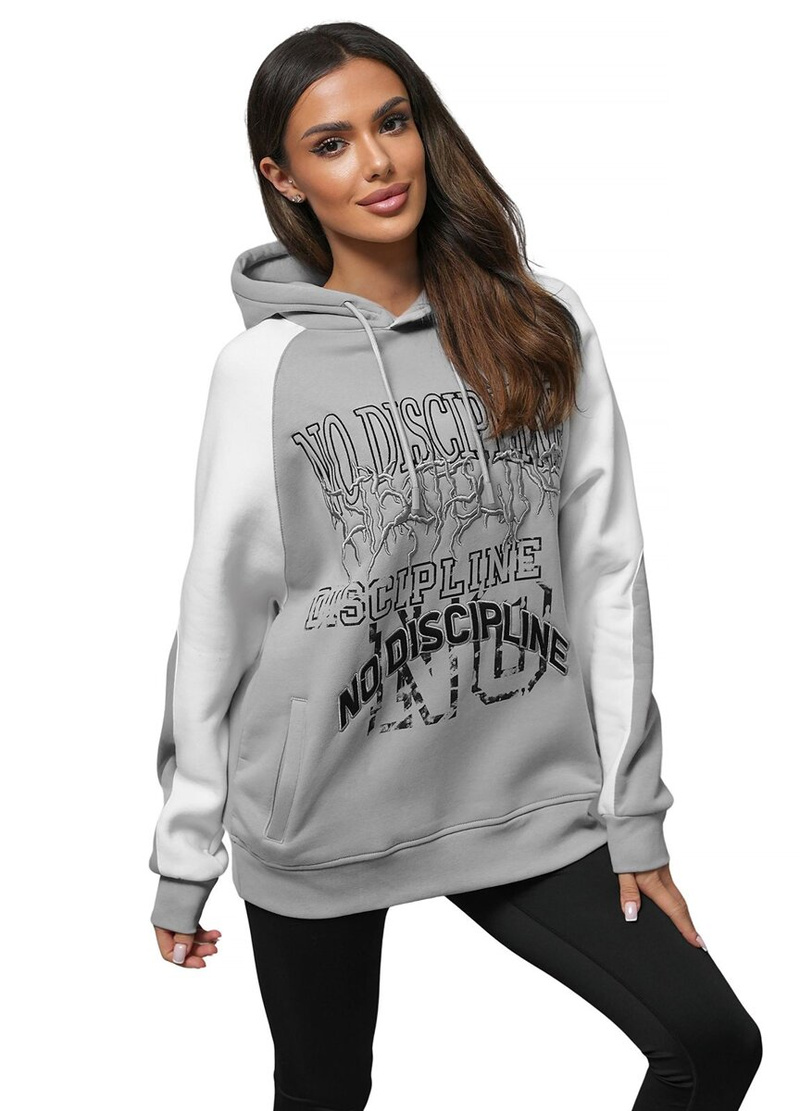 Mikina Šedé OZONEE O/SWE23037Z