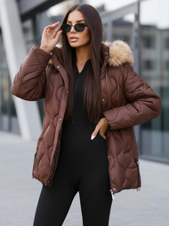 Dámská Bunda Čokoláda OZONEE JS/5M3226/158Z