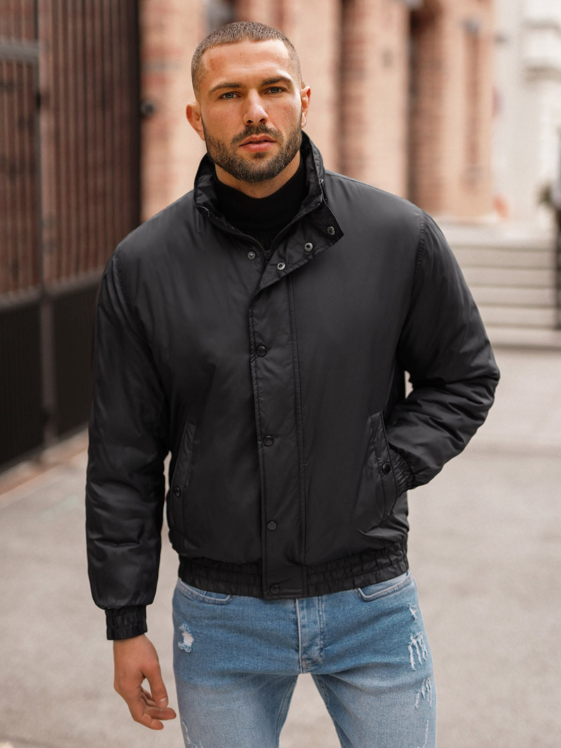 Pánská Bunda Černá OZONEE JS/5M3102/392Z