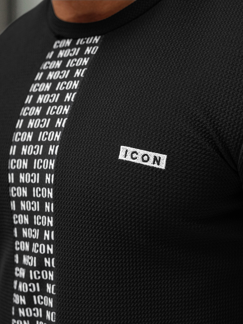 Pánské Tričko Černé OZONEE O/B1211