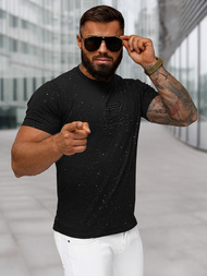 Pánské Tričko Černé OZONEE O/QQ1389