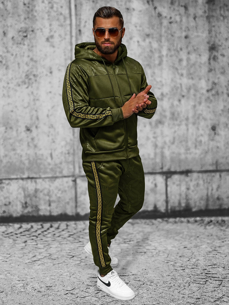 Pánská Tepláková Souprava Zelený OZONEE JS/3C555