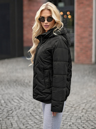 Dámská Bunda Černá OZONEE JS/16M9300/392Z