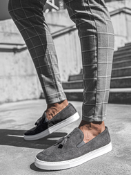 Pánské Boty Slip-On Šedé TAM/475