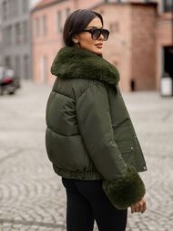 Dámská Zimní Bunda Khaki OZONEE O/H833