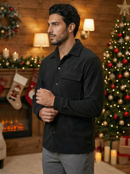 Pánská Košile Černá OZONEE O/GOM23040Z