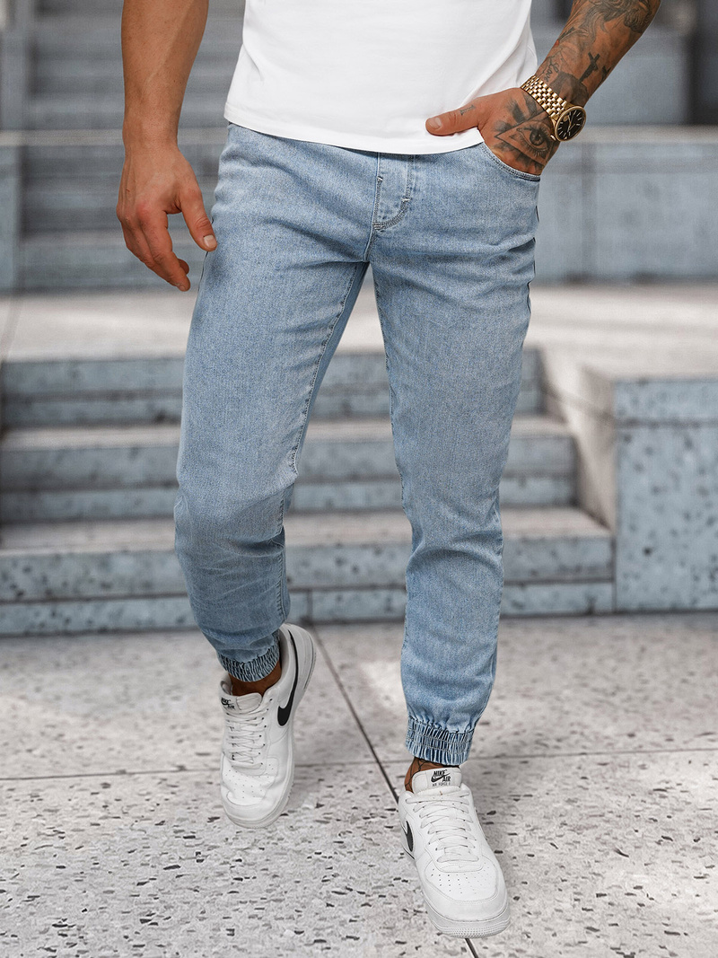 Pánské Džíny Jogger Světle-Modré OZONEE NB/MP0272BC