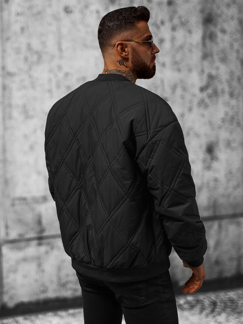 Pánská Bunda Černá OZONEE JS/84M3020/392