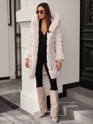 Dámská Bunda Ecru OZONEE JS/5M3156/254Z