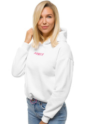 Dámská Mikina Bílá OZONEE JS/KSW2028
