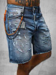 Pánské Džínové Kraťasy Modré OZONEE O/VIP/2412