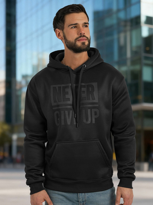 Pánská Mikina Černá OZONEE JS/8B1983/3