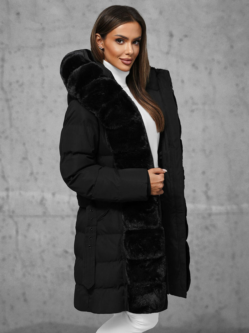 Dámská Bunda Černá OZONEE JS/5M3158/392