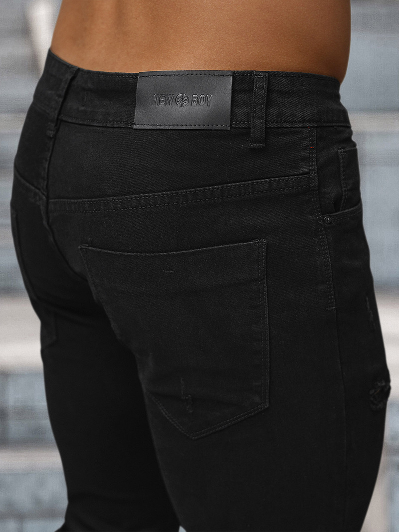 Pánské Džíny Černé OZONEE NB/MP0087N