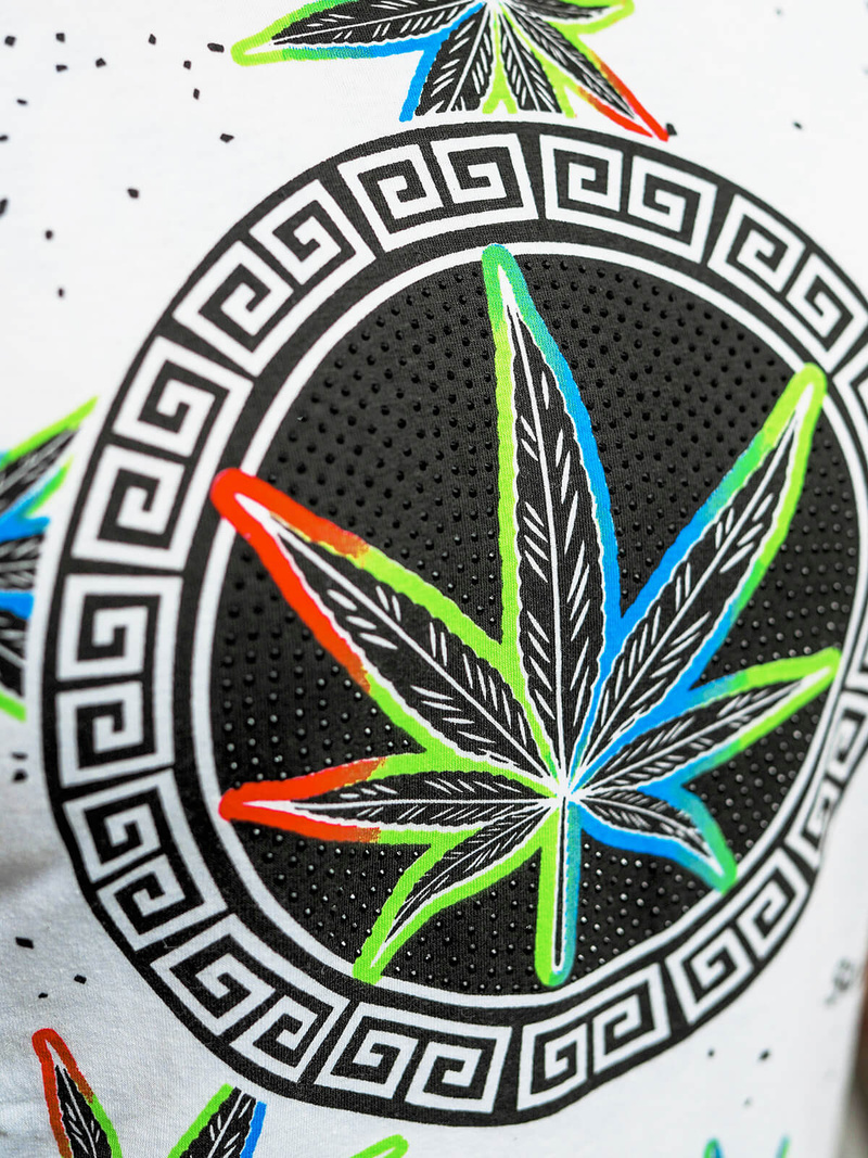 Pánské Tričko Bílé OZONEE O/T136/1