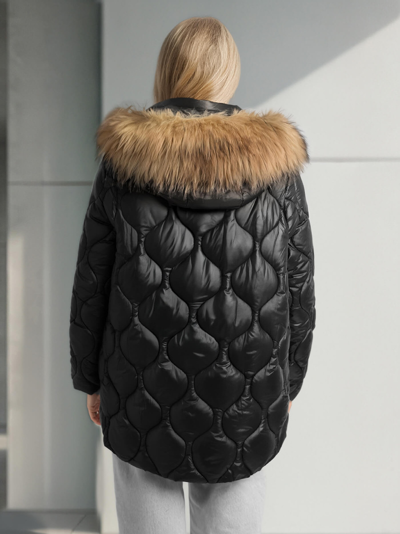 Dámská Bunda Černá OZONEE O/5M3226/392Z