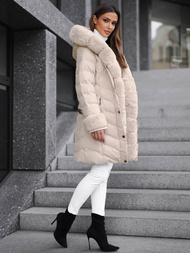 Dámská Bunda Ecru OZONEE JS/5M3156/254