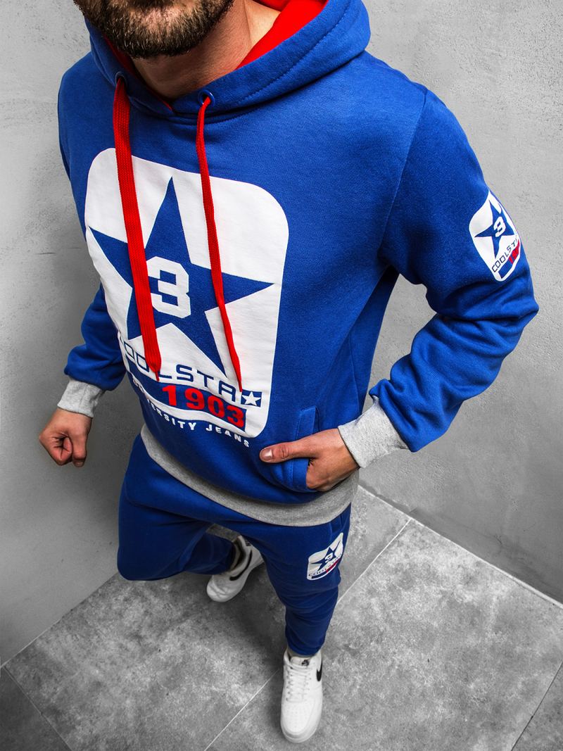 Pánská Mikina Modrá JS/Y10001BZ