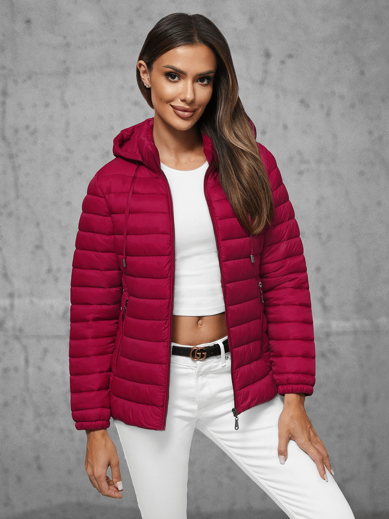 Dámská Bunda Vínová OZONEE JS/16M9101/06