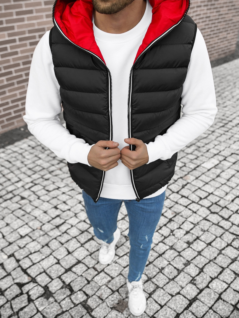 Pánská Vesta Černá OZONEE N/6878/1Z