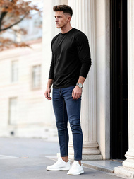 Pánské Džíny Tmavě-Modré OZONEE O/JK2951Z