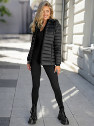 Dámská Bunda Černá OZONEE JS/16M9101/392Z