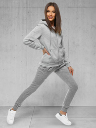 Dámská dvoudílná tepláková souprava Šedý OZONEE JS/CKW03