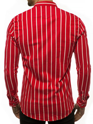 Pánská Košile Červená OZONEE R/1494