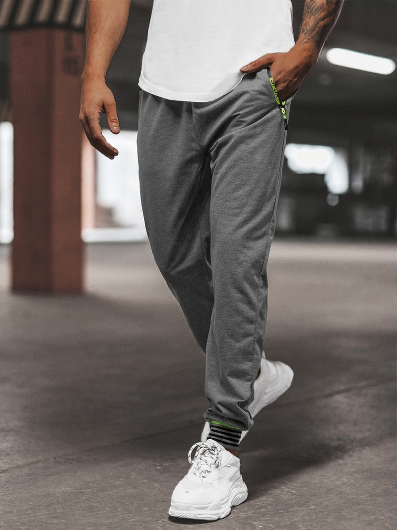 Pánské Tepláky Grafitové OZONEE JS/68K10332Z