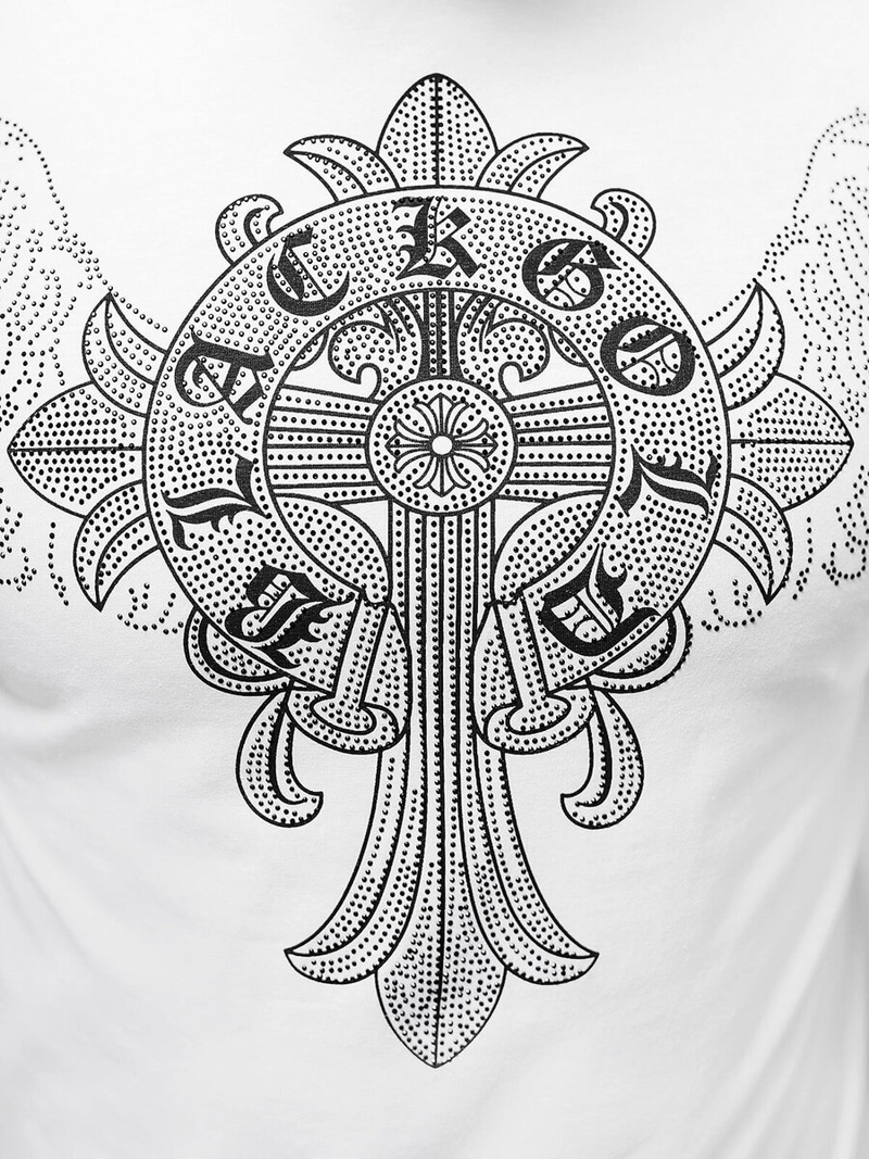 Pánské Tričko Bílý OZONEE NB/MT3037Z