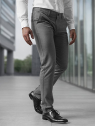 Мъжки панталони тъмносиво OZONEE V/6545