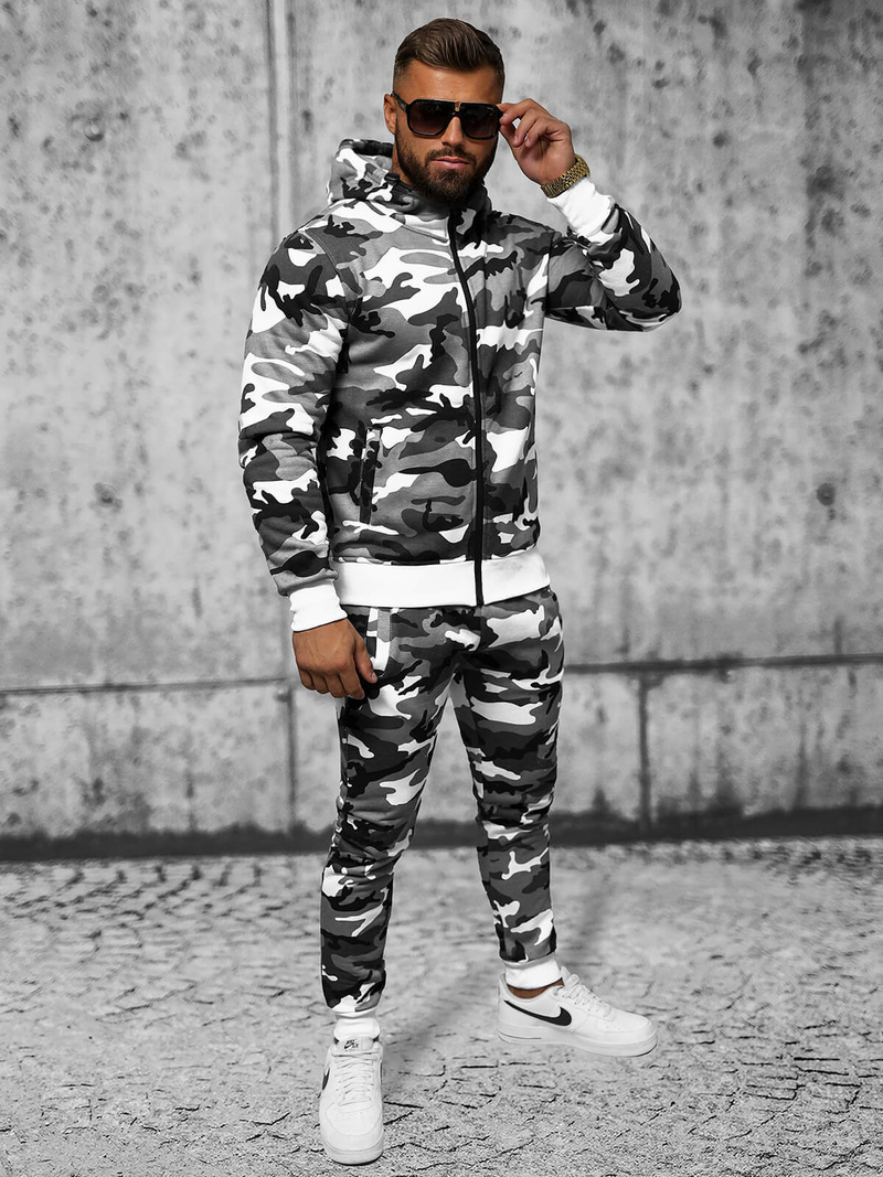 Pánská Tepláková Souprava Šedý OZONEE O/8B159/2