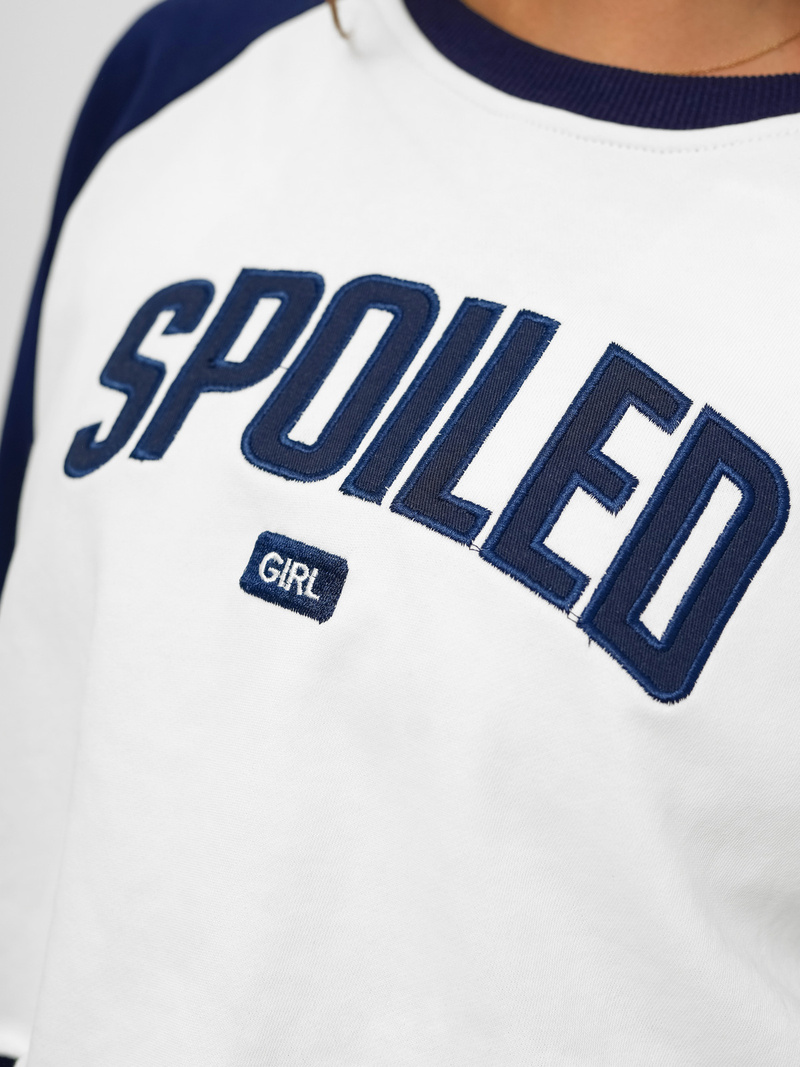 Dámská dvoudílná tepláková souprava bílo-námořnické modré OZONEE JS/M58631AB