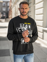 Pánská Mikina Černá OZONEE JS/8B1763/3