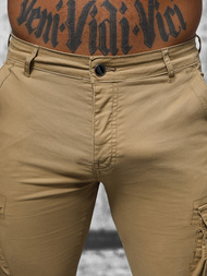 Pánské Chino Jogger Kalhoty Béžové OZONEE NB/MP0202K