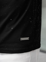 Pánské Tričko Černé OZONEE O/QQ1390