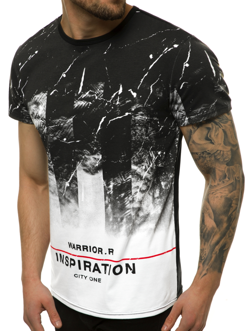 Pánské Tričko Bílé OZONEE JS/SS11108