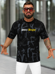 Pánské Tričko Černé OZONEE O/YN2/621