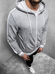 Pánská Mikina Šedé OZONEE A/1009Z