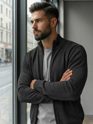 Pánský Svetr Grafitový OZONEE JS/59B3605/5