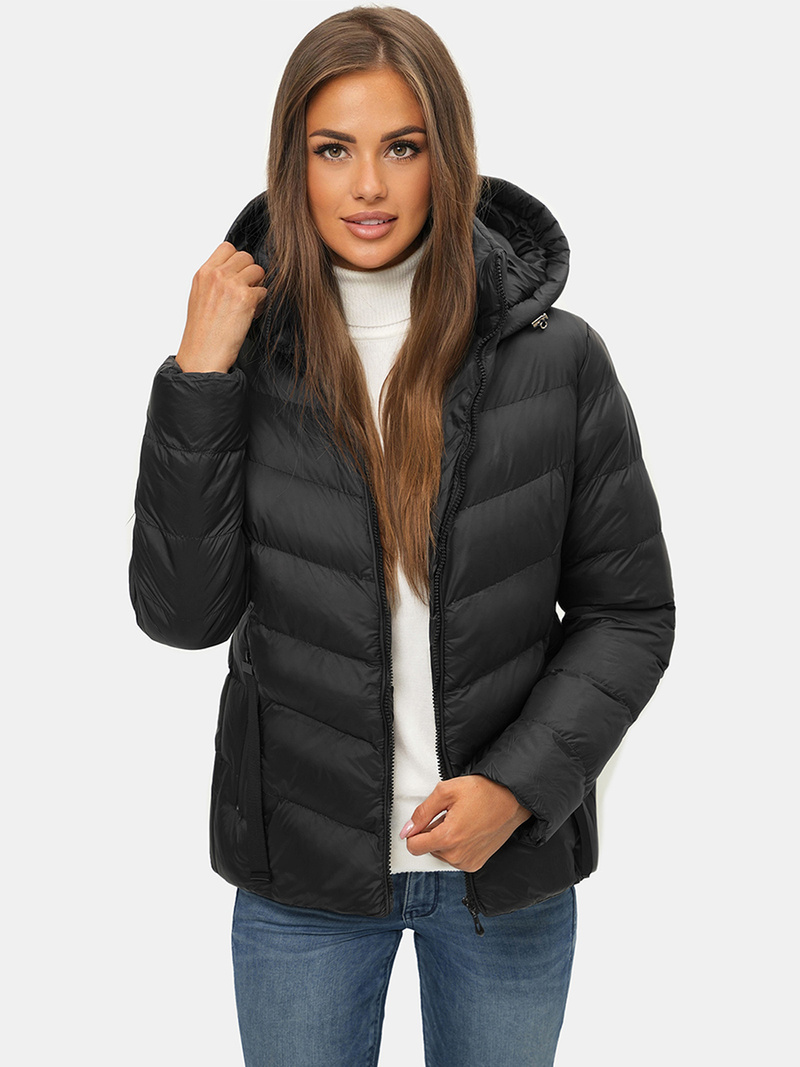 Dámská Bunda Černá OZONEE JS/M786/392