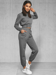 Dámská dvoudílná tepláková souprava grafitová OZONEE JS/8C78/5