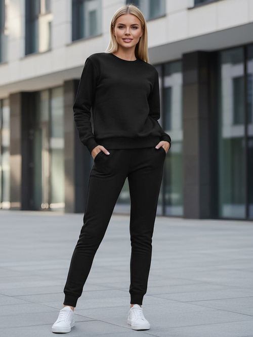 Dámská dvoudílná tepláková souprava Černý OZONEE JS/CKW01